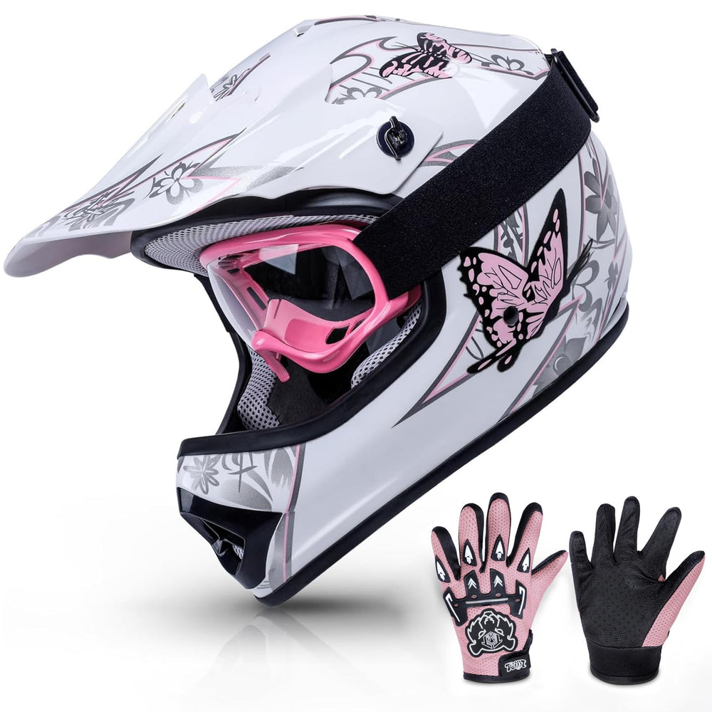TCMT youth helmet front view showing DOT protection for dirt trails.