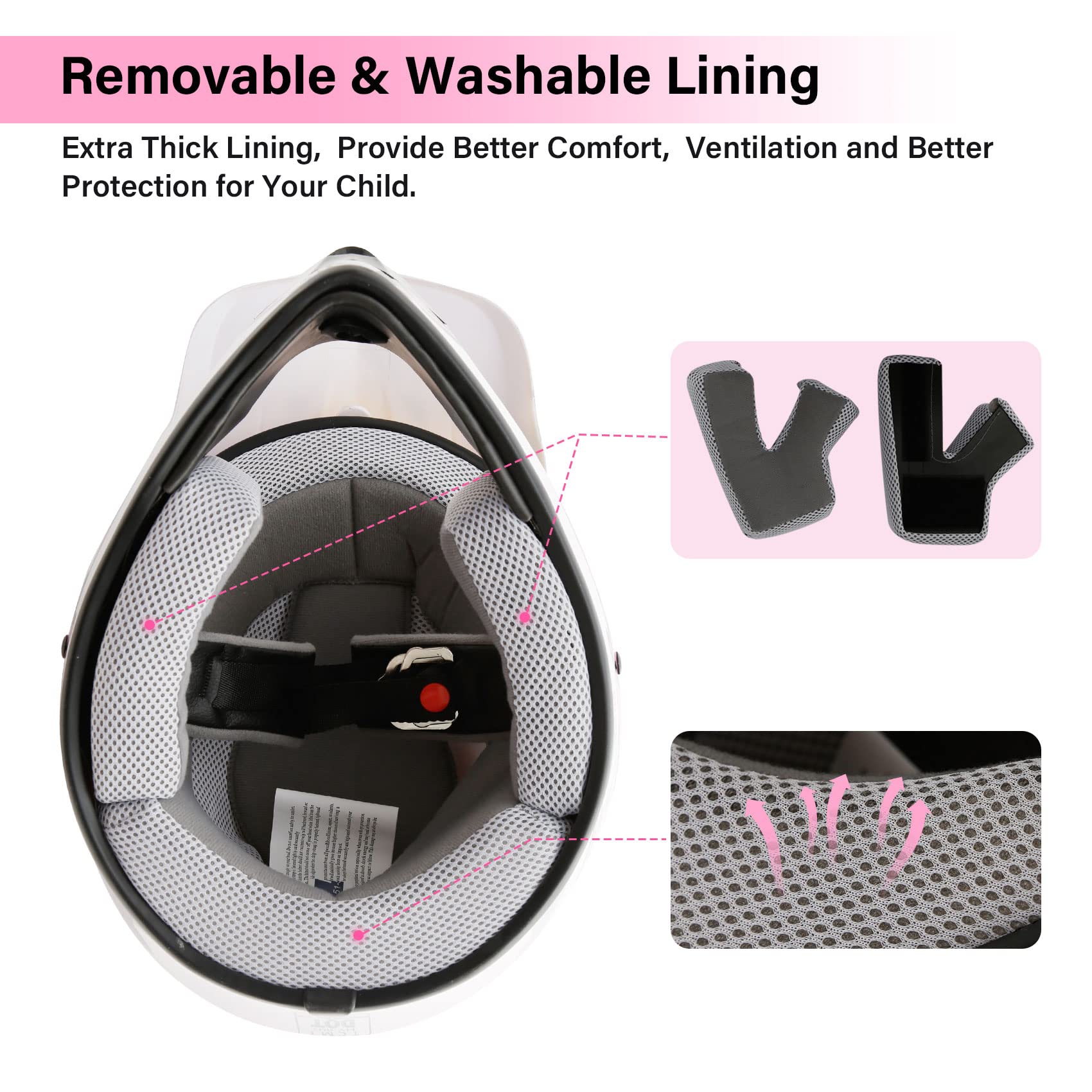 TCMT youth helmet with goggles attached for clear visibility.