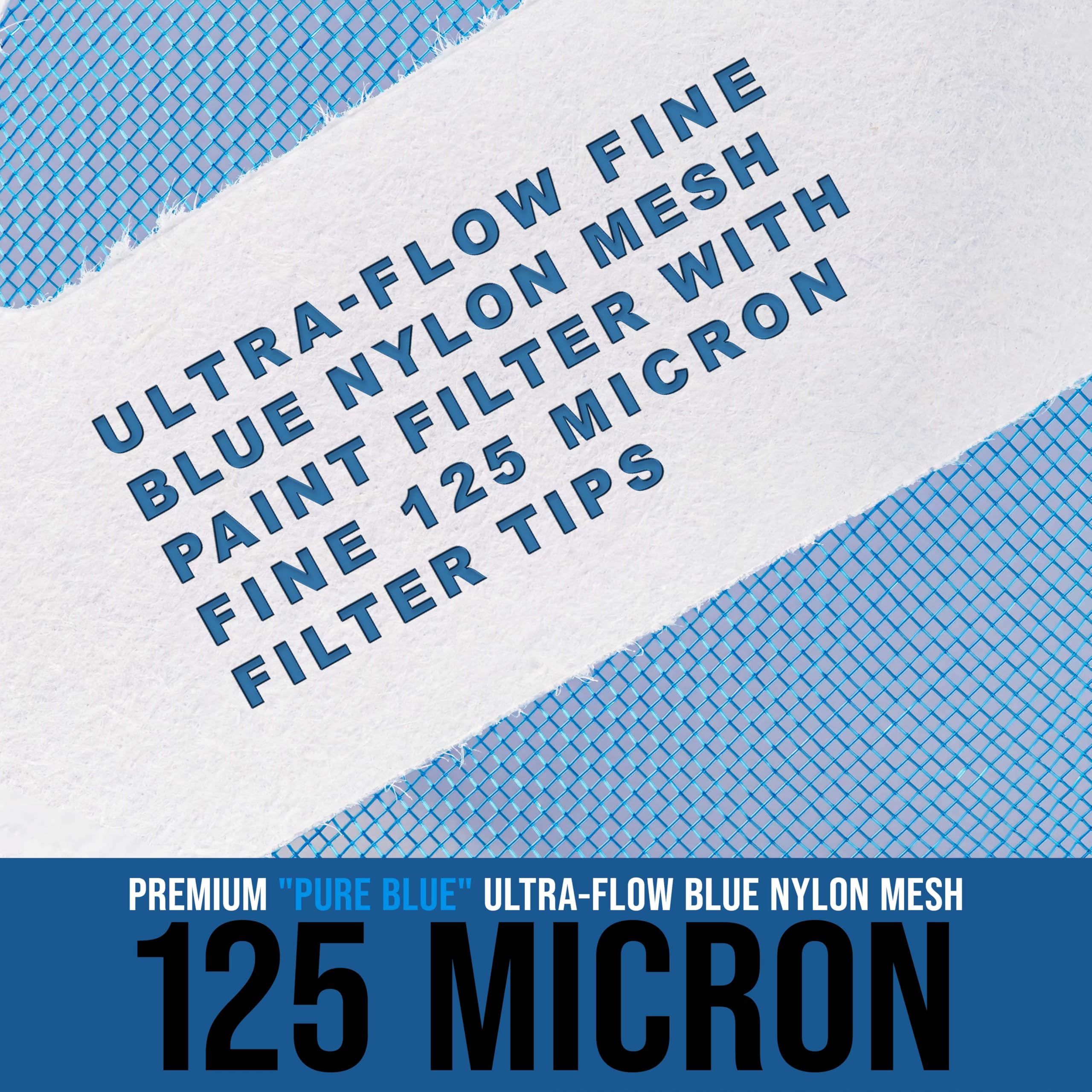 TCP Global 250-pack paint filter cones suitable for auto finishes and home projects