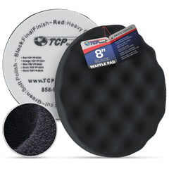 TCP Global 8-inch waffle pad foam close-up for even coating and reduced heat.