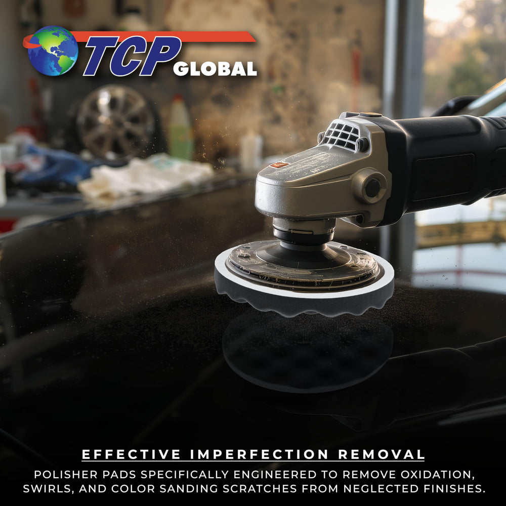TCP Global 8-inch waffle pad open-cell detail showing durable foam.