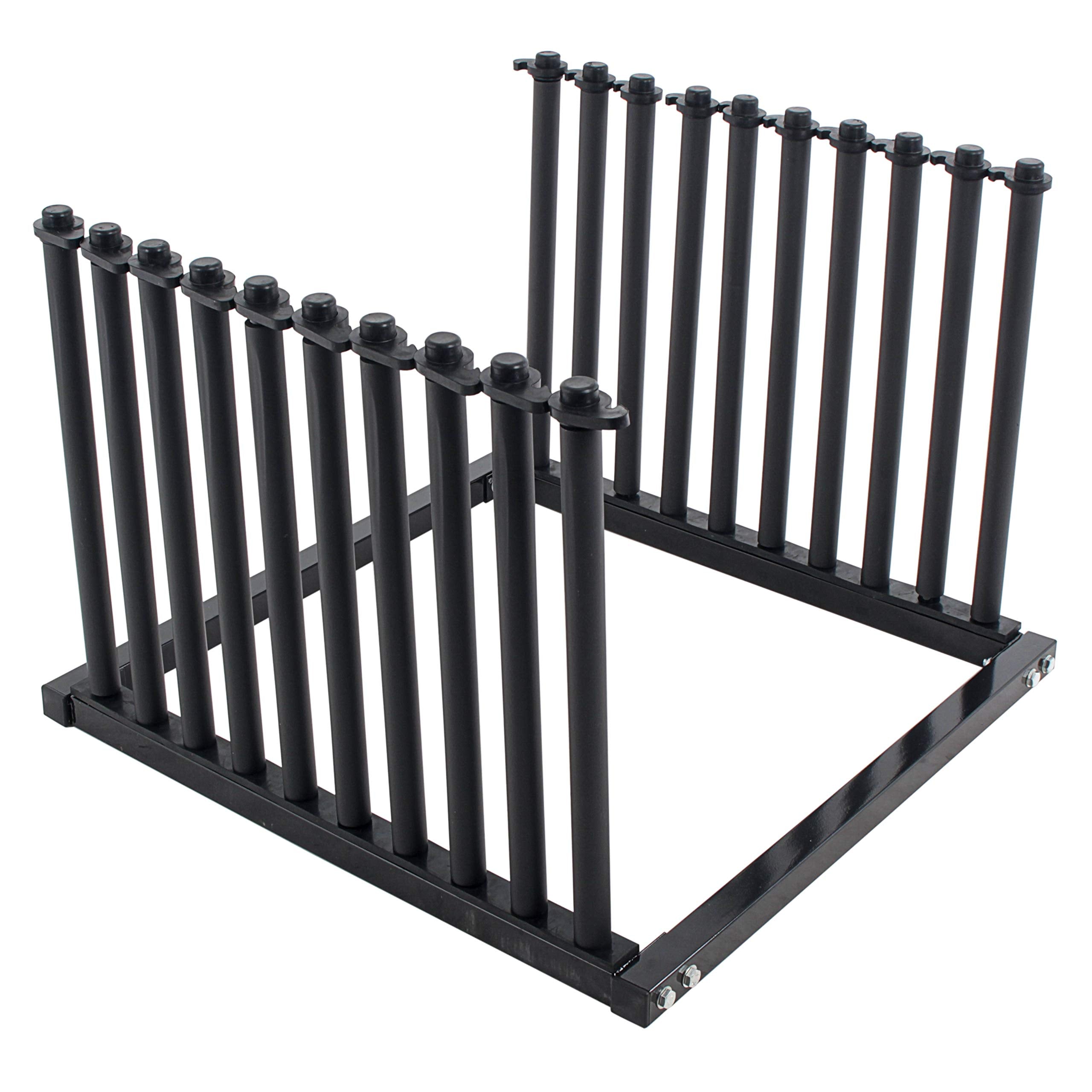 TCP Global 9-Lite windshield rack front view, showing sturdy frame for secure transport