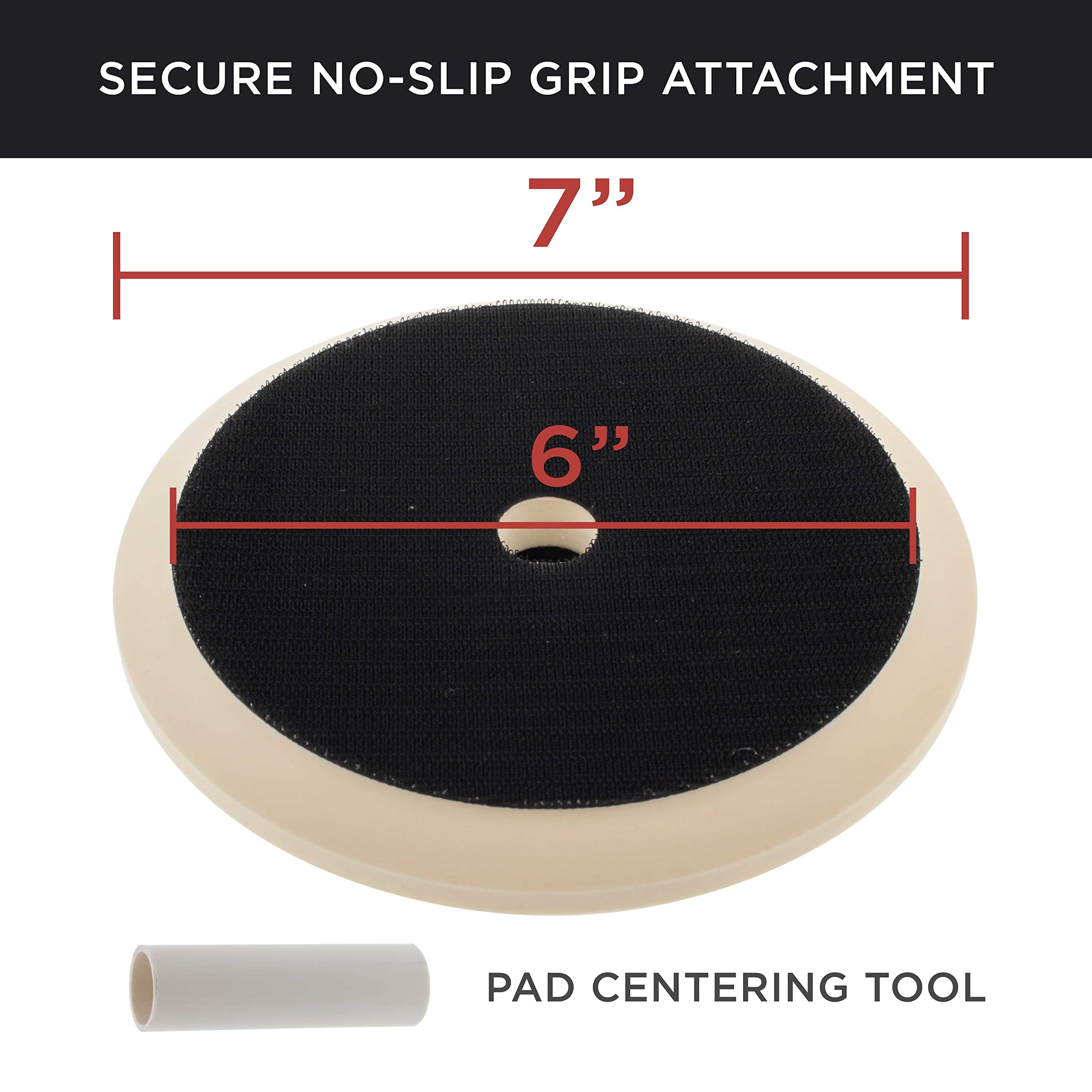 TCP Global foam-core center backing plate balanced for even pressure