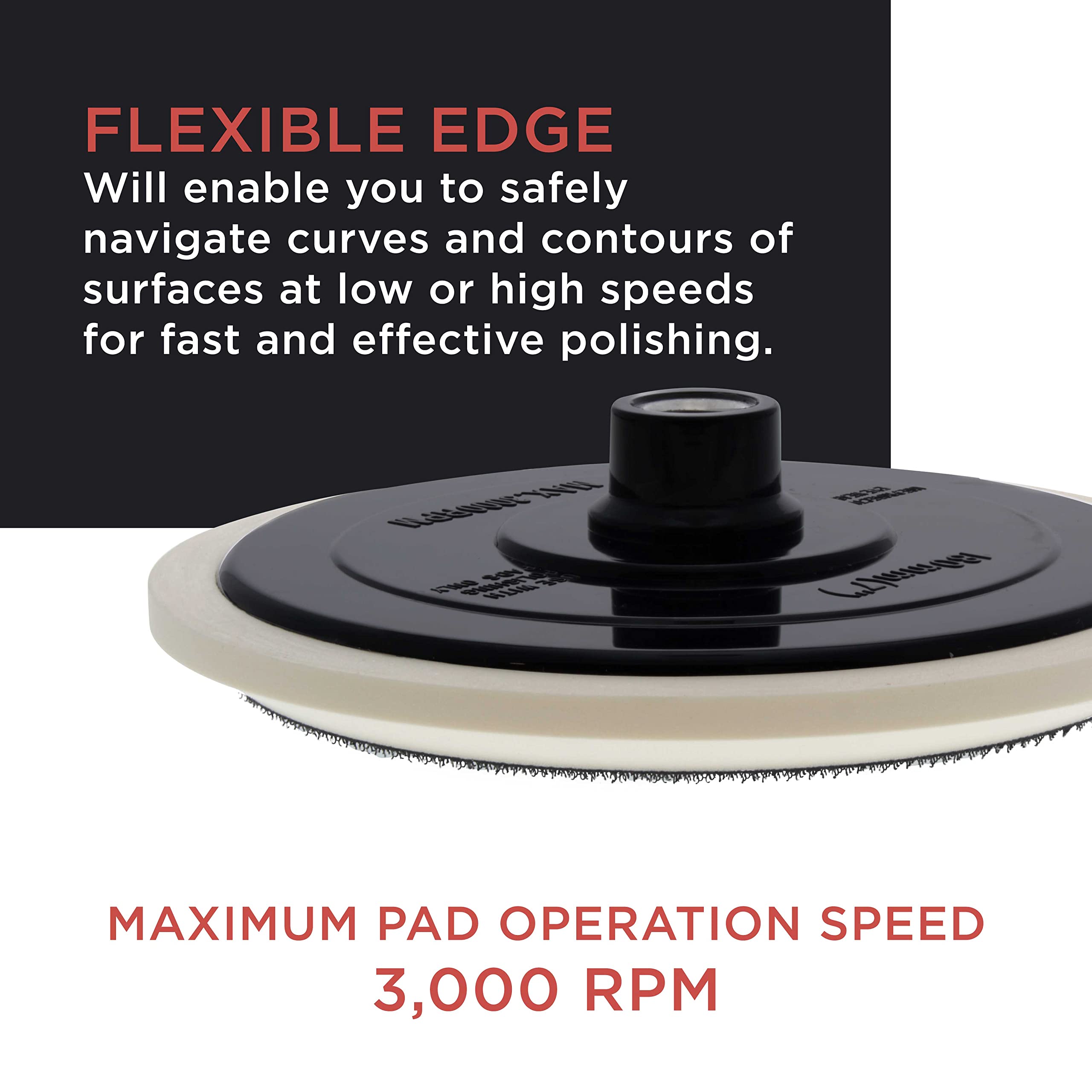 TCP Global backing plate used on curved surfaces for safe contour polishing