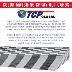 TCP Global color record card setup for vehicle year, make, model and color code