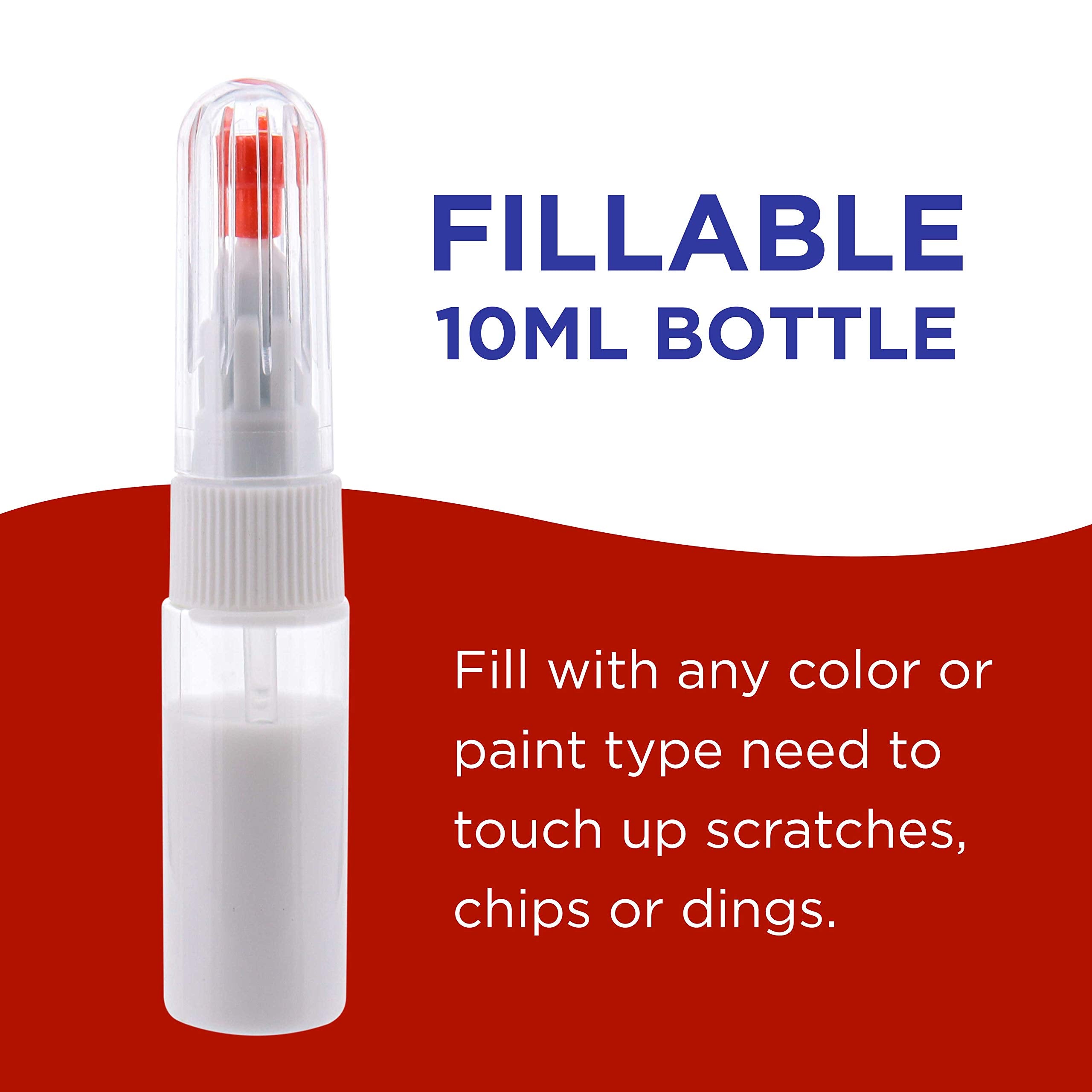 TCP Global fillable 10ml paint bottle ready for water-based paints.