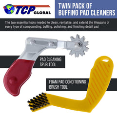 TCP Global foam pad conditioning brush removes debris from pads