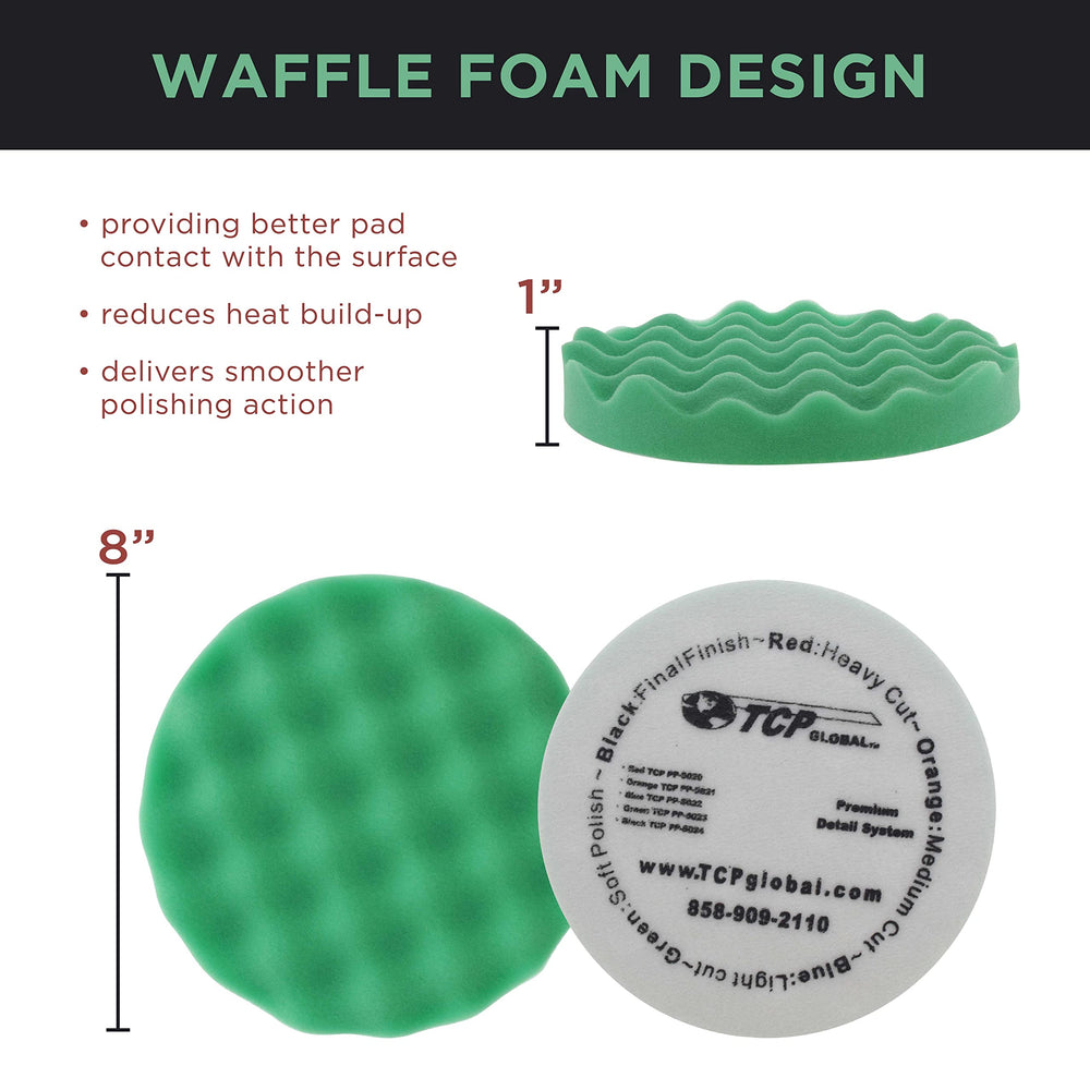 TCP Global natural wool pad for refined polishing and finishing.