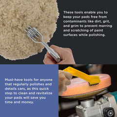 TCP Global pad cleaning spur tool aids quick pad prep