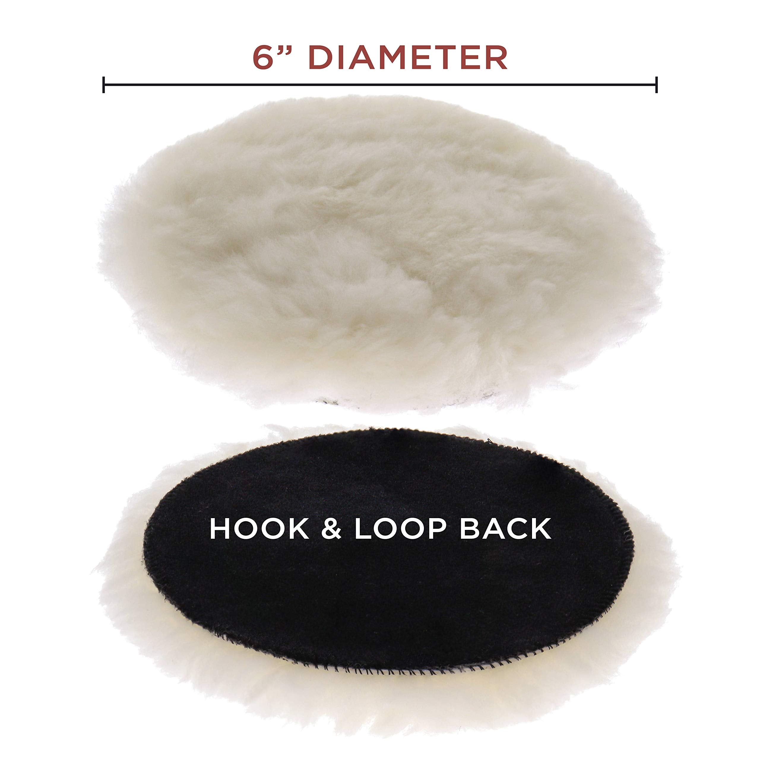 Using TCP Global 6-inch wool buffing pad on an orbital polisher for even compound distribution