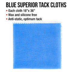 TCP Global Pure Blue tack cloth on car hood before paint