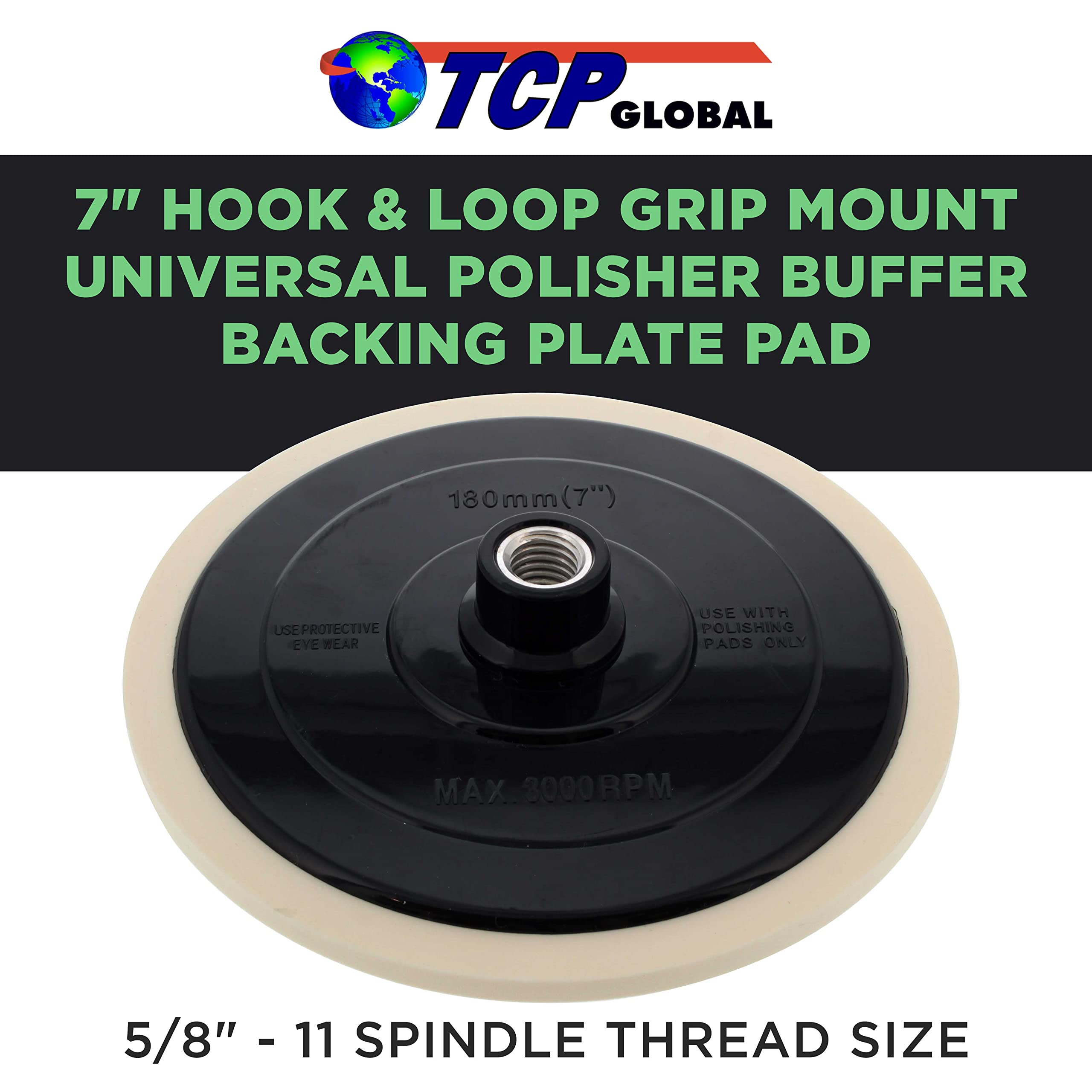 TCP Global universal backing plate with 5/8-11 thread compatibility for pads