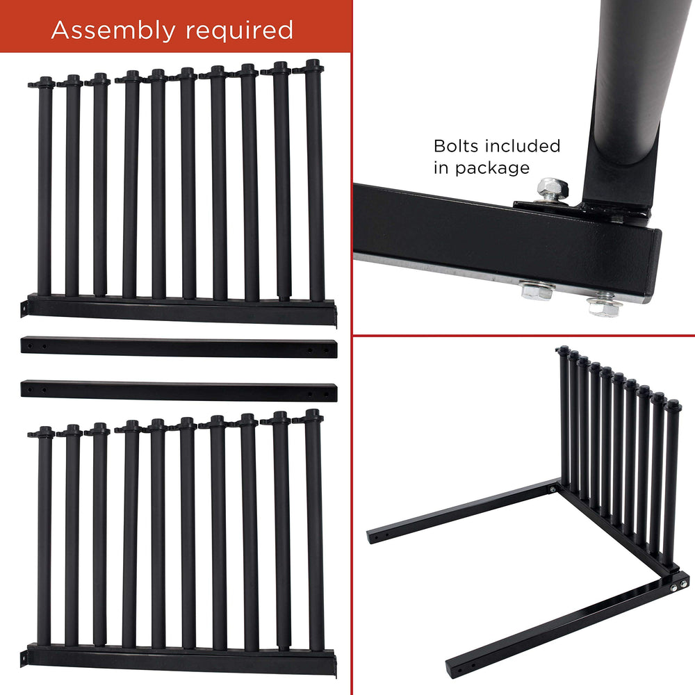 TCP Global windshield rack mast locks, emphasizing secure anti-slip safety