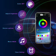 TDE Explorer Lighting 4Pods Rock Lights music mode for ambient driving experiences