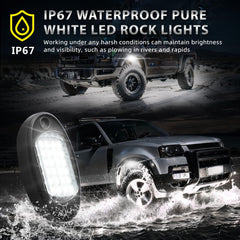 TDE Explorer.Lighting IP67 waterproof rock lights withstand wet and dusty environments