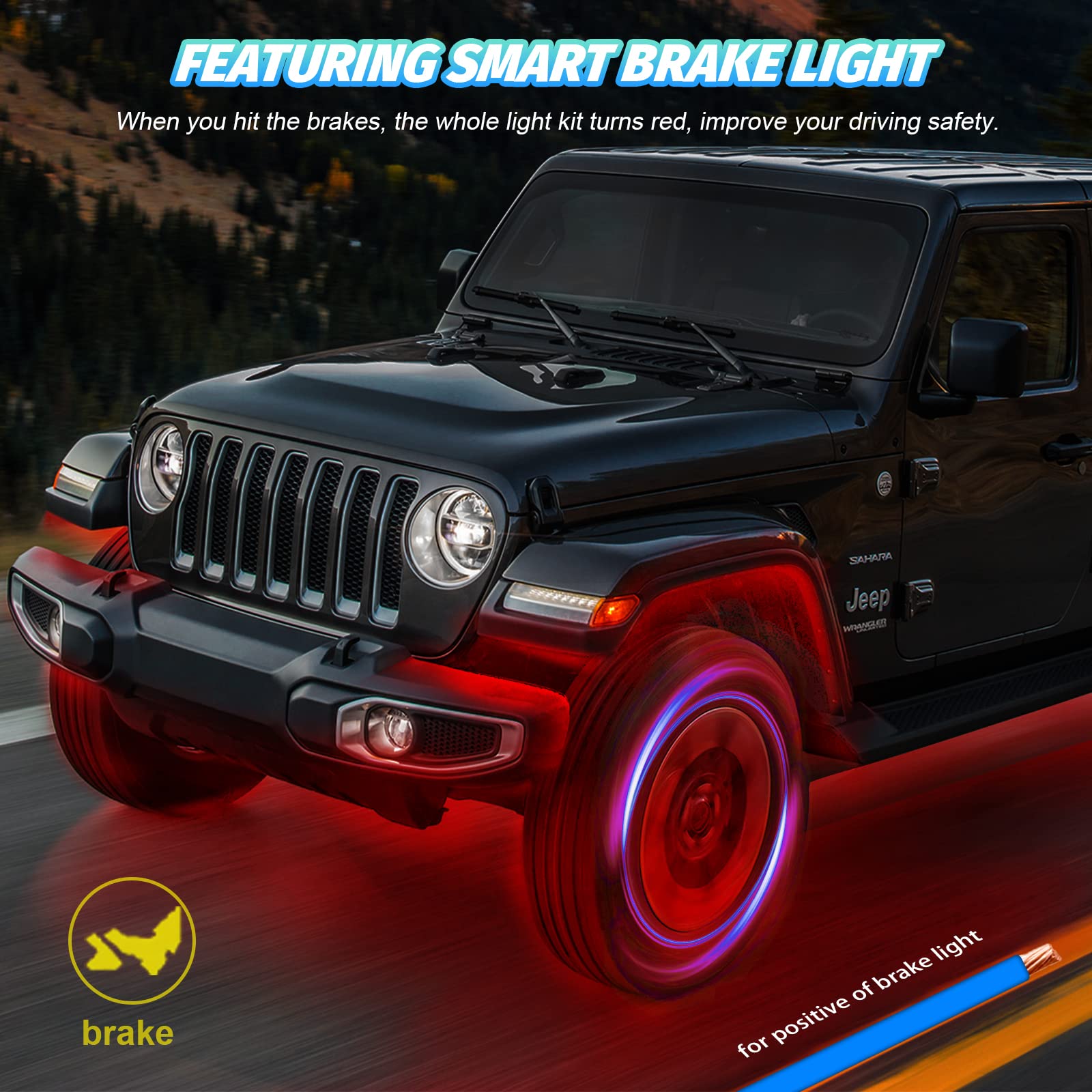 TDE Explorer.Lighting underbody glow enhances vehicle presence and night visibility.