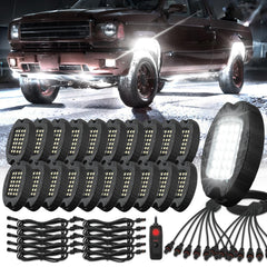 TDE Explorer.Lighting rock light pod illuminating undercarriage for clearer night visibility