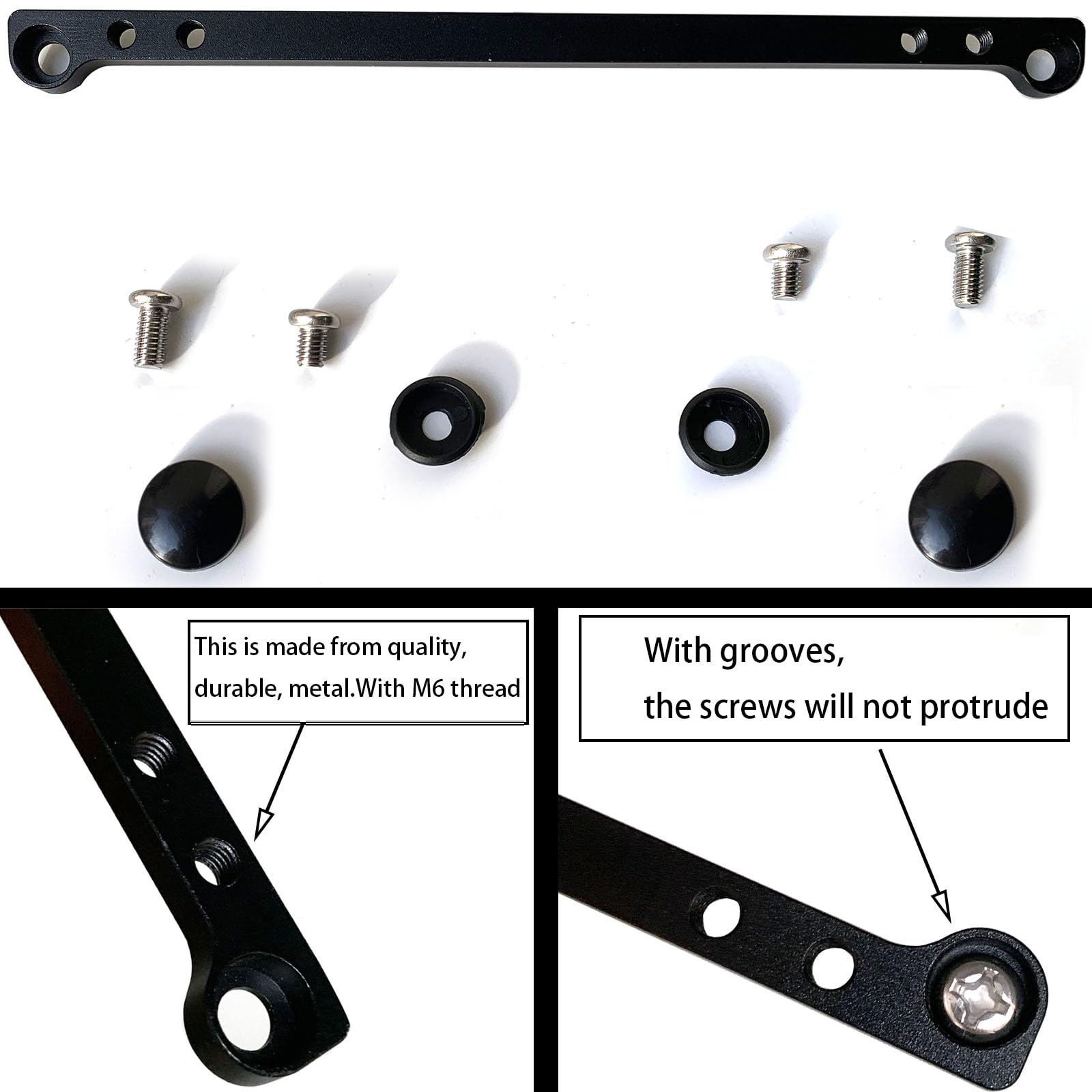 Aluminum 6010 construction resists rust for daily driving