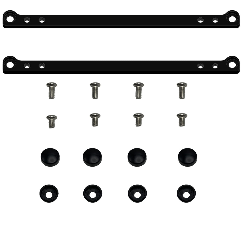 TDPROMOTO license plate adapter in black 2-pack for JDM to US conversion