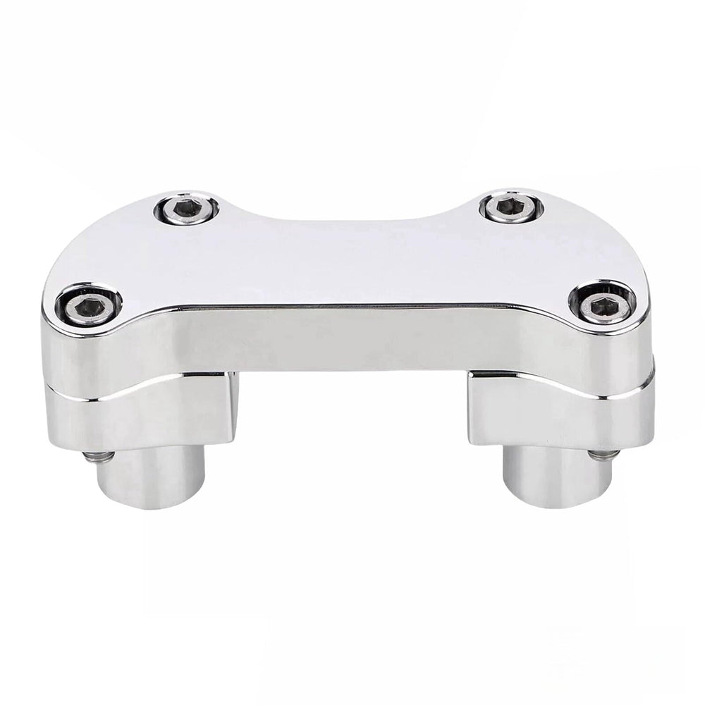 TDZ MOTO 1in handlebar riser chrome adds 2in rise for a more comfortable riding position