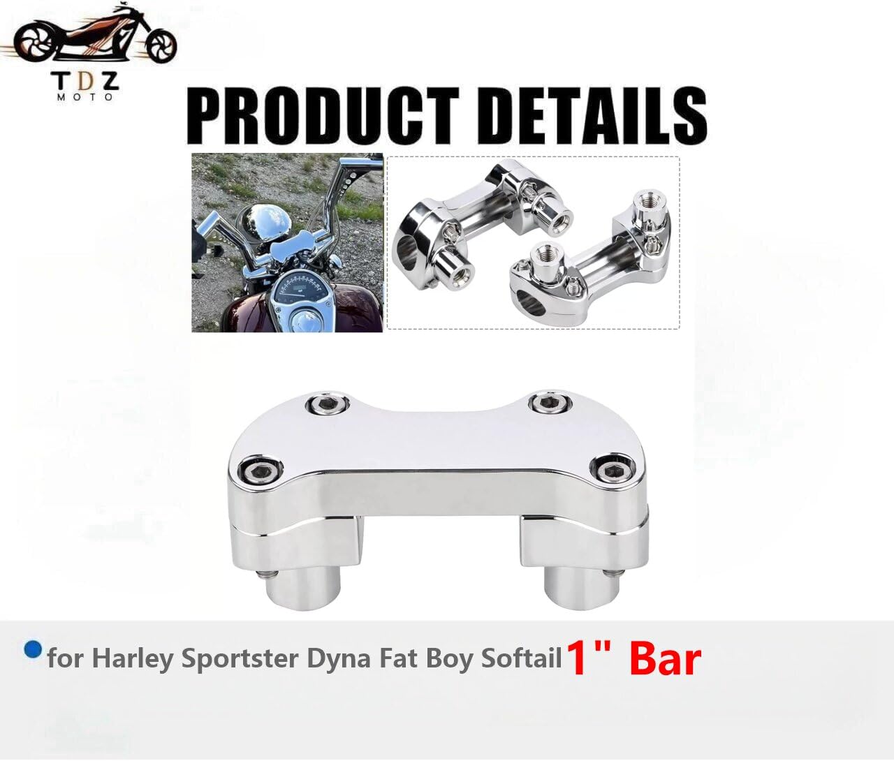 TDZ MOTO bolts and nuts included for quick, secure installation