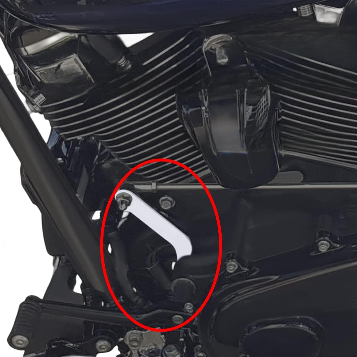 TDZ MOTO shifter lever assembly in packaging for Harley compatibility