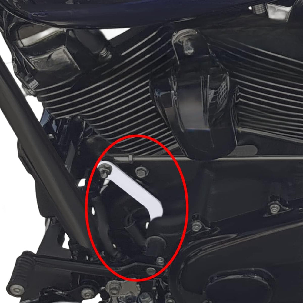 TDZ MOTO shifter lever assembly in packaging for Harley compatibility
