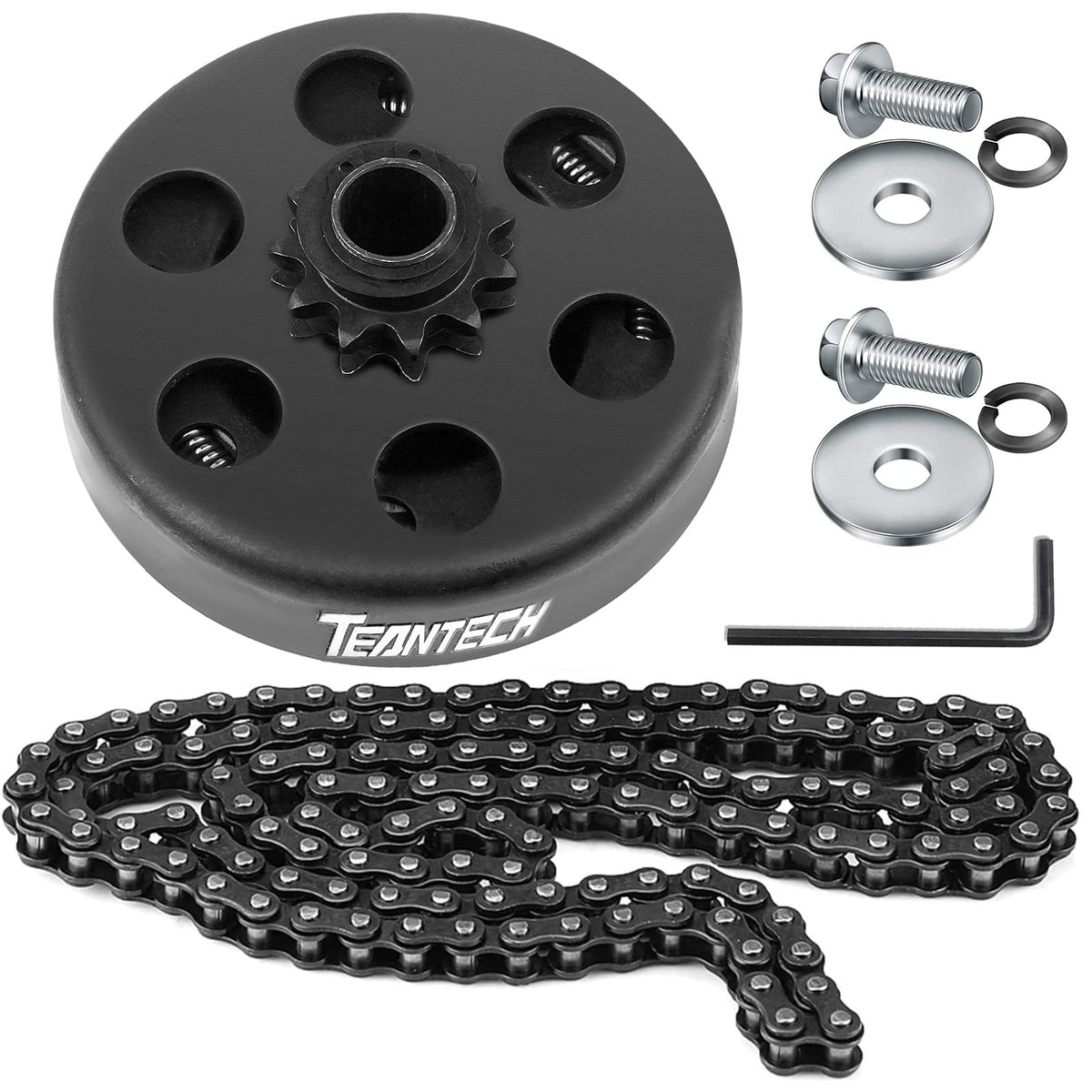 TEANTECH Go Kart Clutch 5/8 bore close-up for durable engagement.