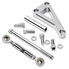 TEANTECH SBC alternator bracket with long water pump mounts for reliable engine alignment.