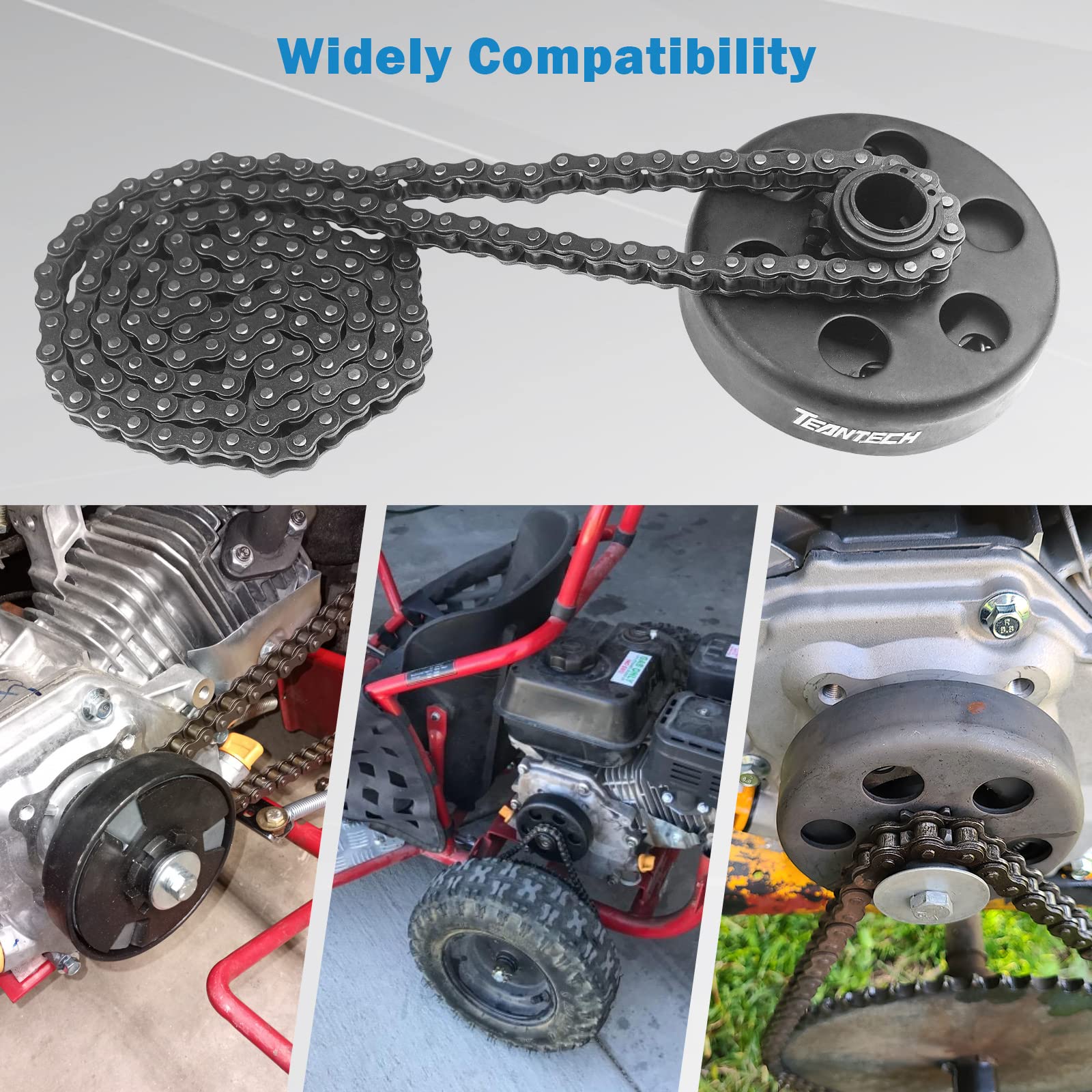 TEANTECH Sprocket gear detail highlights compact gearing for small engines.