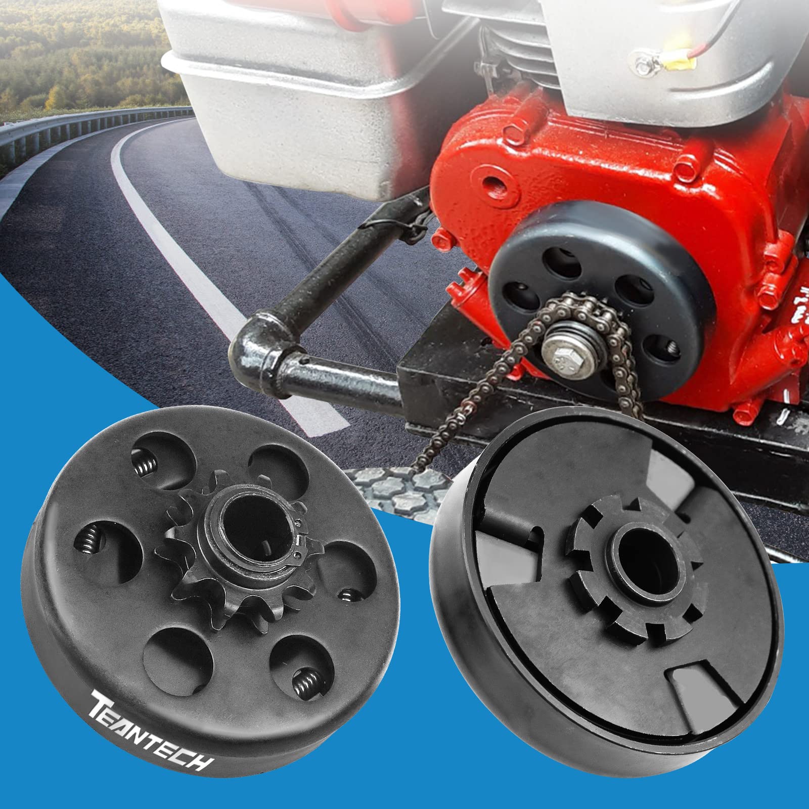 TEANTECH Tecumseh-compatible clutch mounted for reliable small engine use
