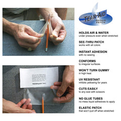 TEAR-AID 1-3/8x1-3/8 patch for corners and irregular shapes