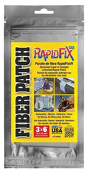 Tear Mender RapidFix UV fiber patch 3x6 during application shows easy self-adhesion.