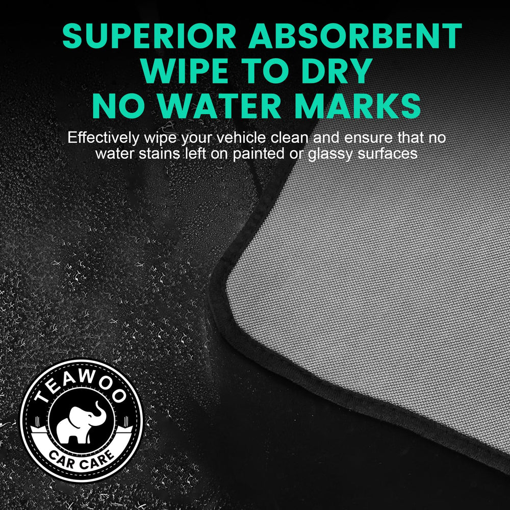 TEAWOO paint-safe soft-edge microfiber protects the vehicle finish.