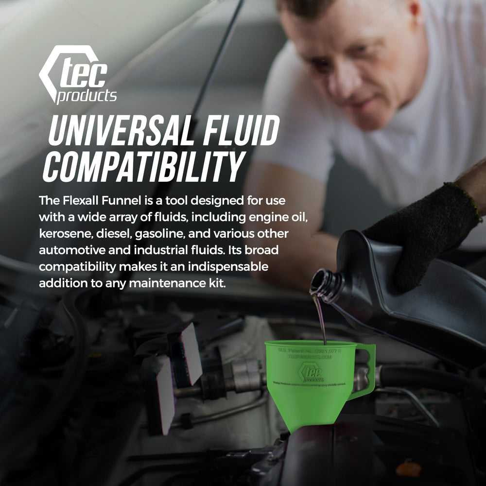 TEC Products FlexAll supports diesel and gasoline compatibility during fluid changes.