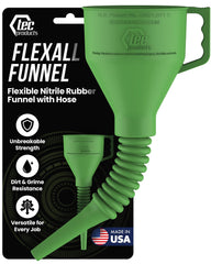TEC Products FlexAll long flexible funnel with hose for spill-free oil changes.