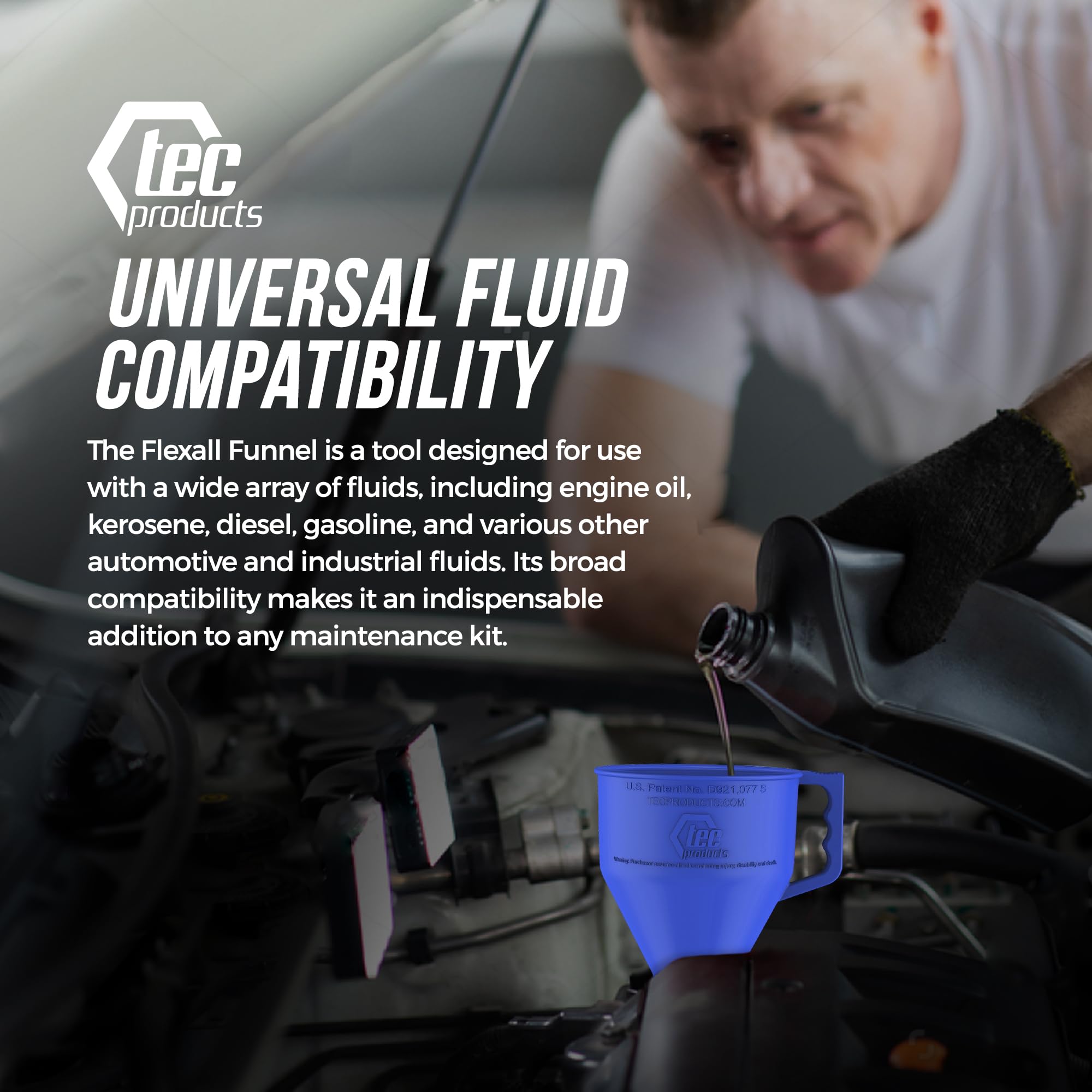 TEC Products FlexAll long 12-inch length fits into tight spaces.