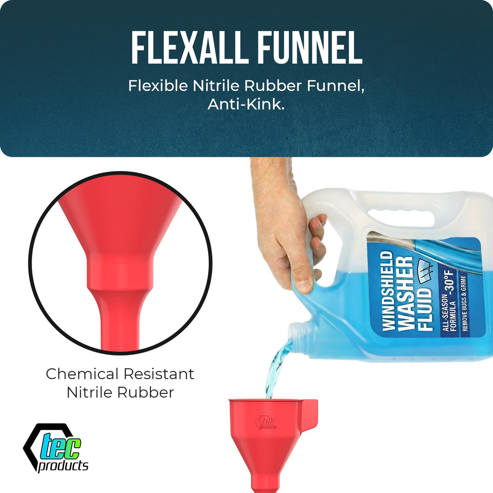 TEC Products FlexAll long hose extension helps reach hard-to-access fluid ports.