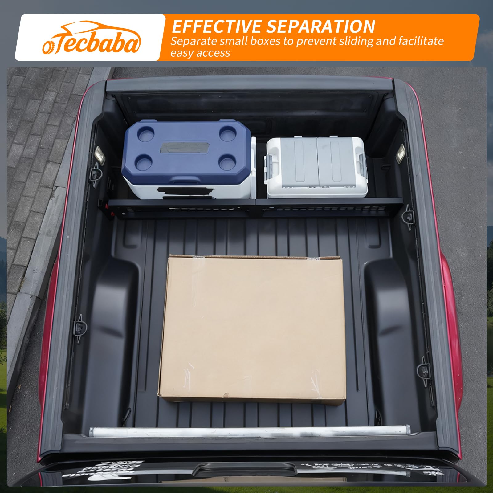 All-weather guard design maintains stability of cargo in varied driving conditions.