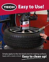 TECH Rim Ease Lube with rust inhibitors protecting rims during mounting.