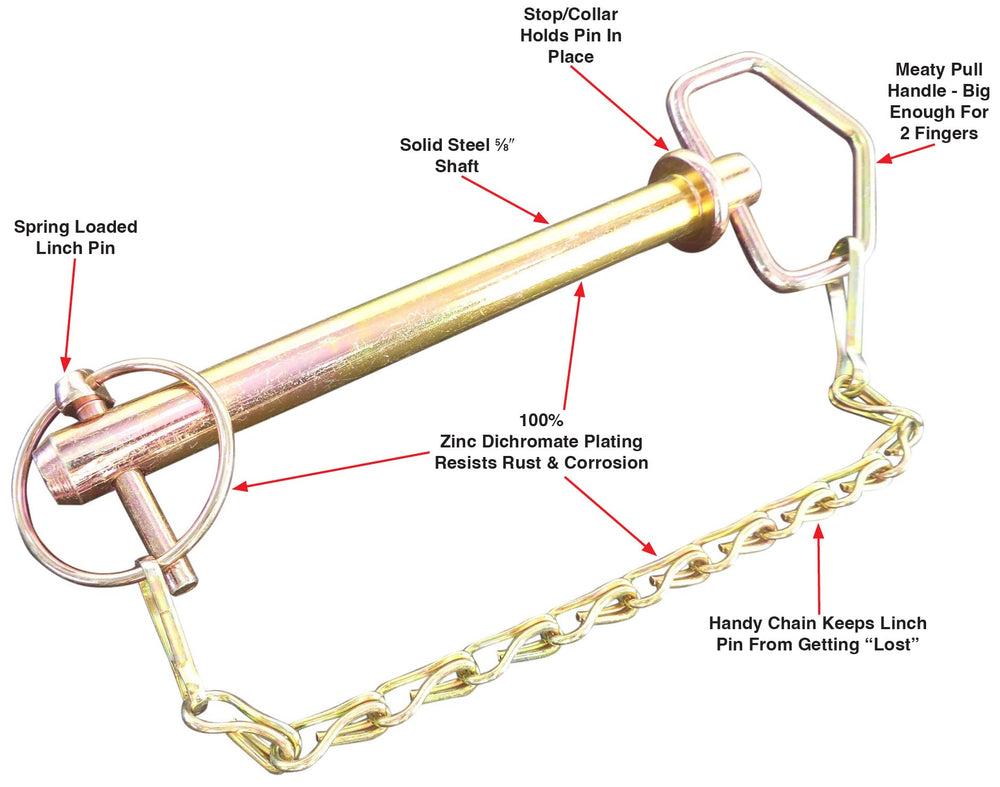 Tech Team chain length 8-1/2 inches complements the kit for reliable linkage.