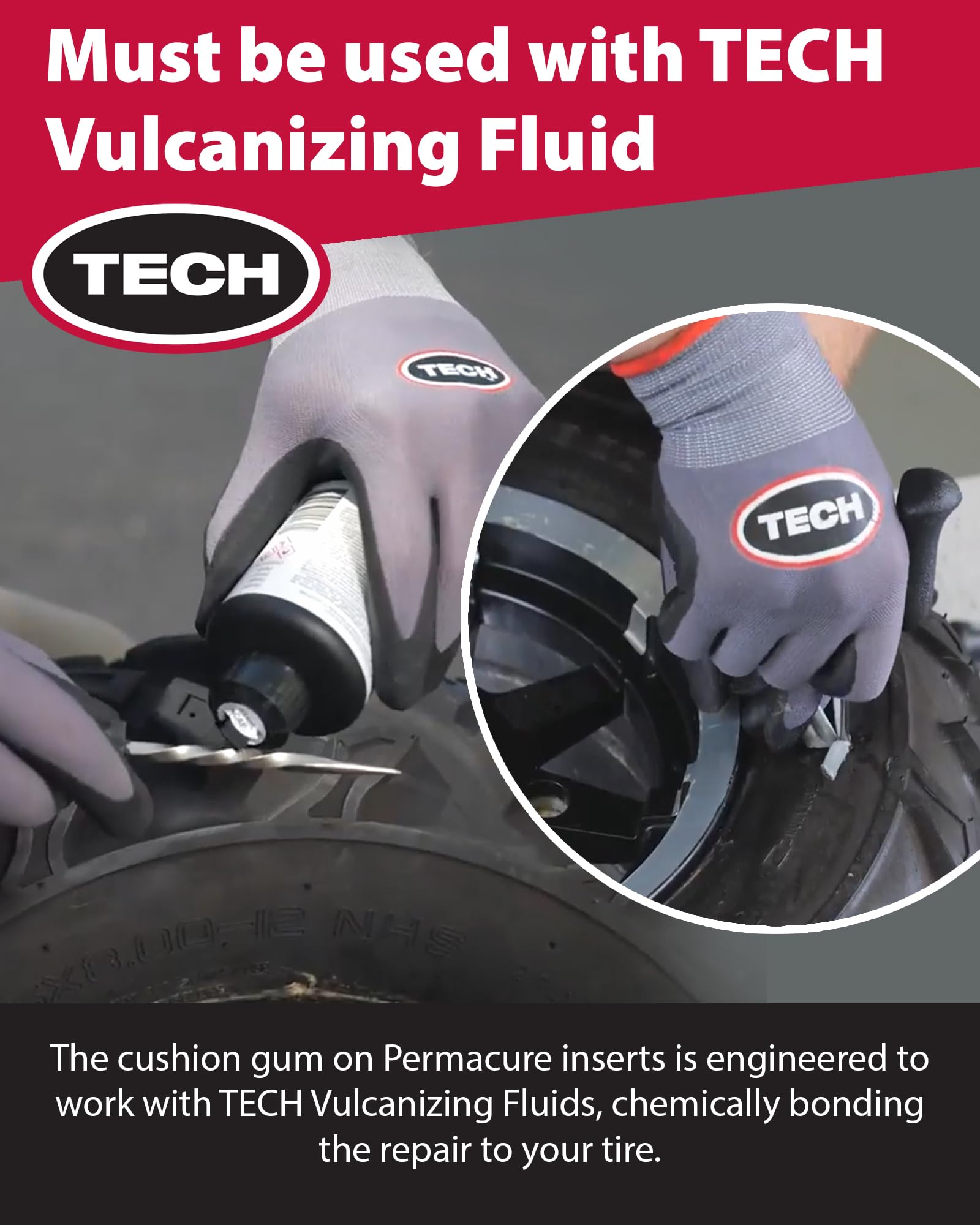 Nylon-reinforced Permacure II design simplifies plug installation.