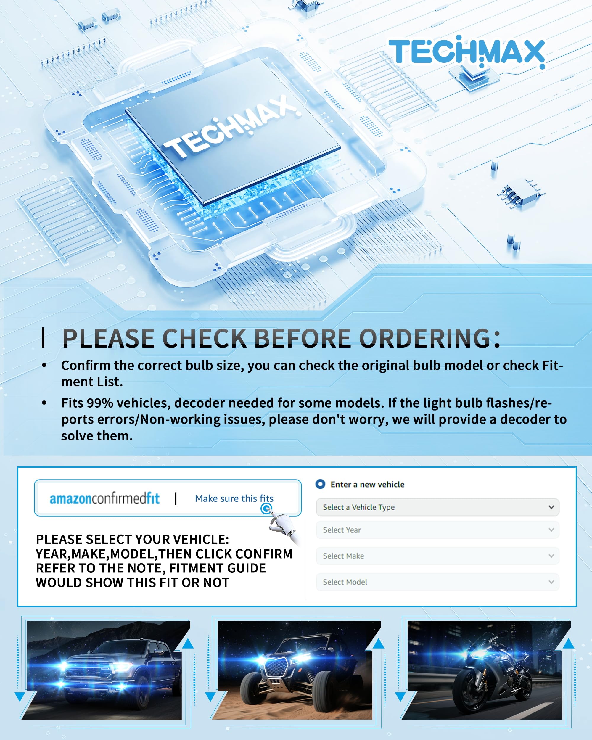 TECHMAX 9012 achieves broad compatibility with most vehicle systems.
