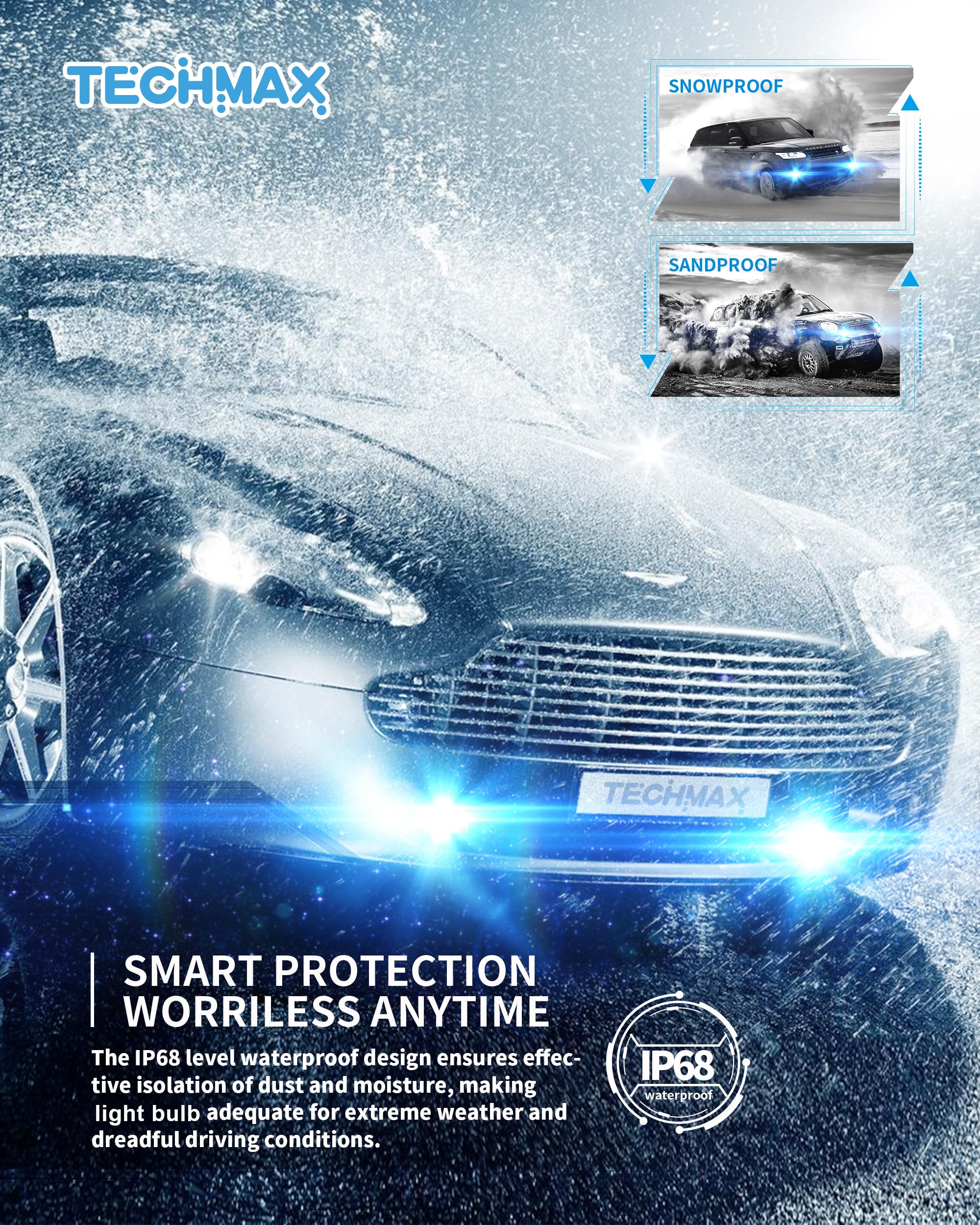 TECHMAX H4 bulb fits Tacoma and Camry models for versatile use