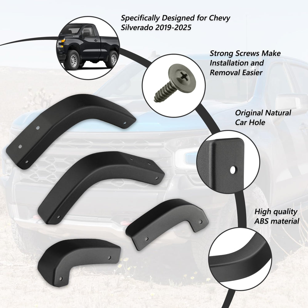 TECHPICCO mud flap delete close-up shows durable ABS material and edge details