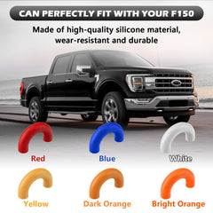 TechPicco Bronco tow hook cover, close-up, durable silicone finish protects from debris.