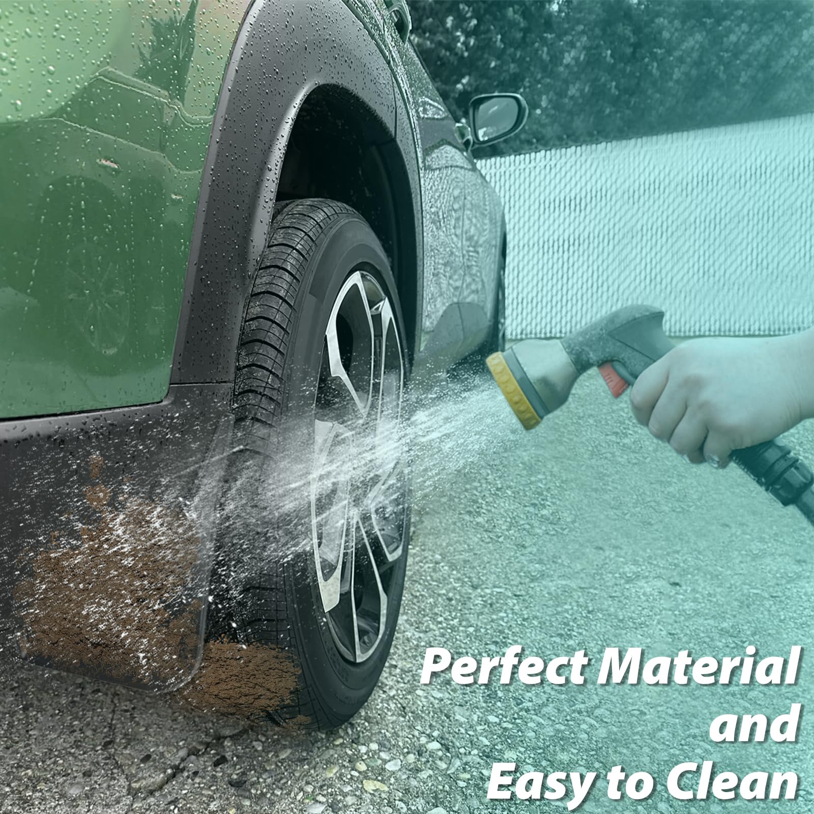 TECHPICCO mud flap installation is simple with tool-free mounting