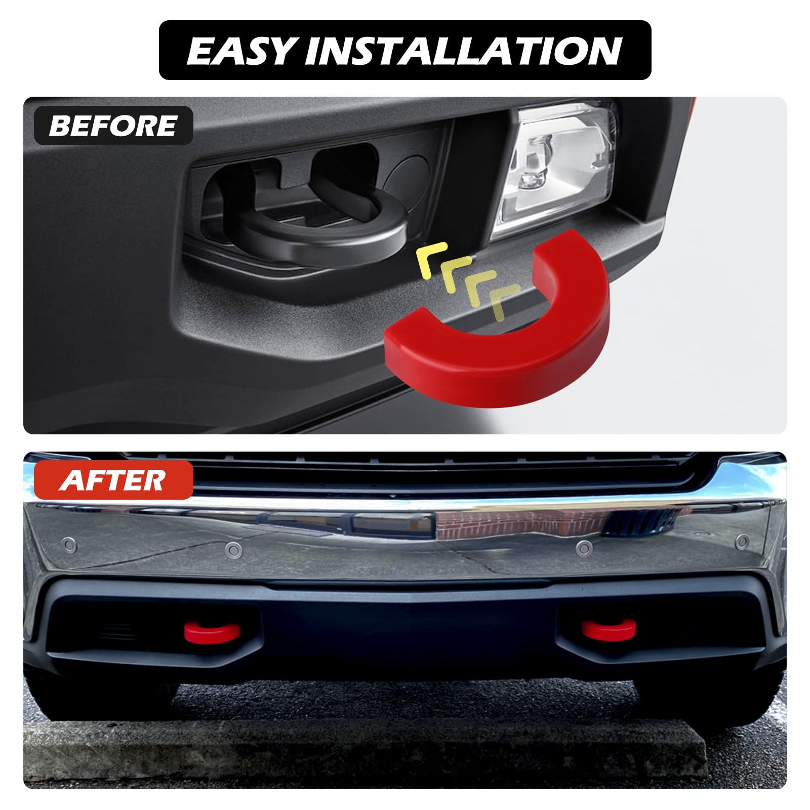TECHPICCO-customizable front hitch cover adds personalized aesthetics for Silverado or Sierra