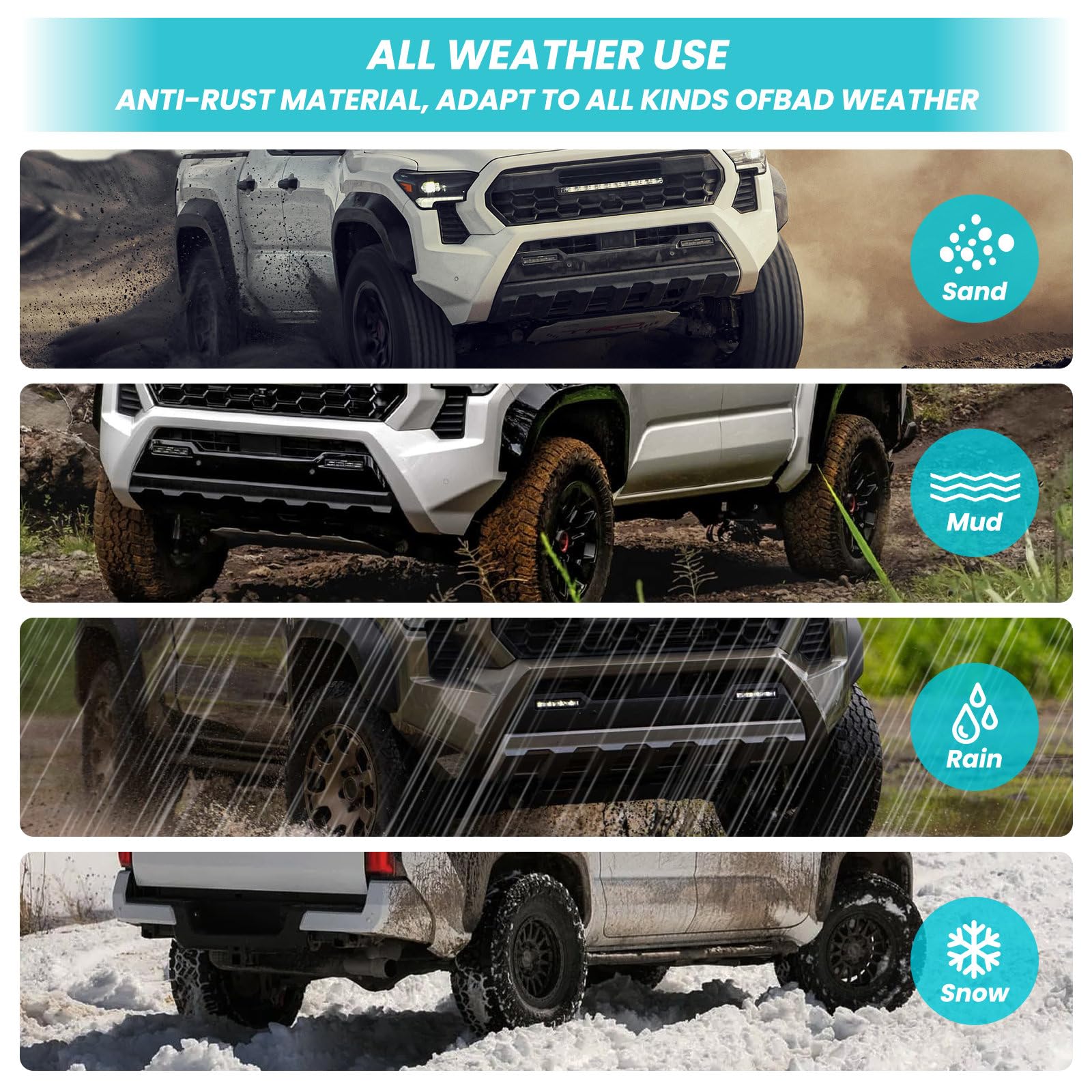TECHPICCO ditch light bracket installed boosts off-road lighting capability