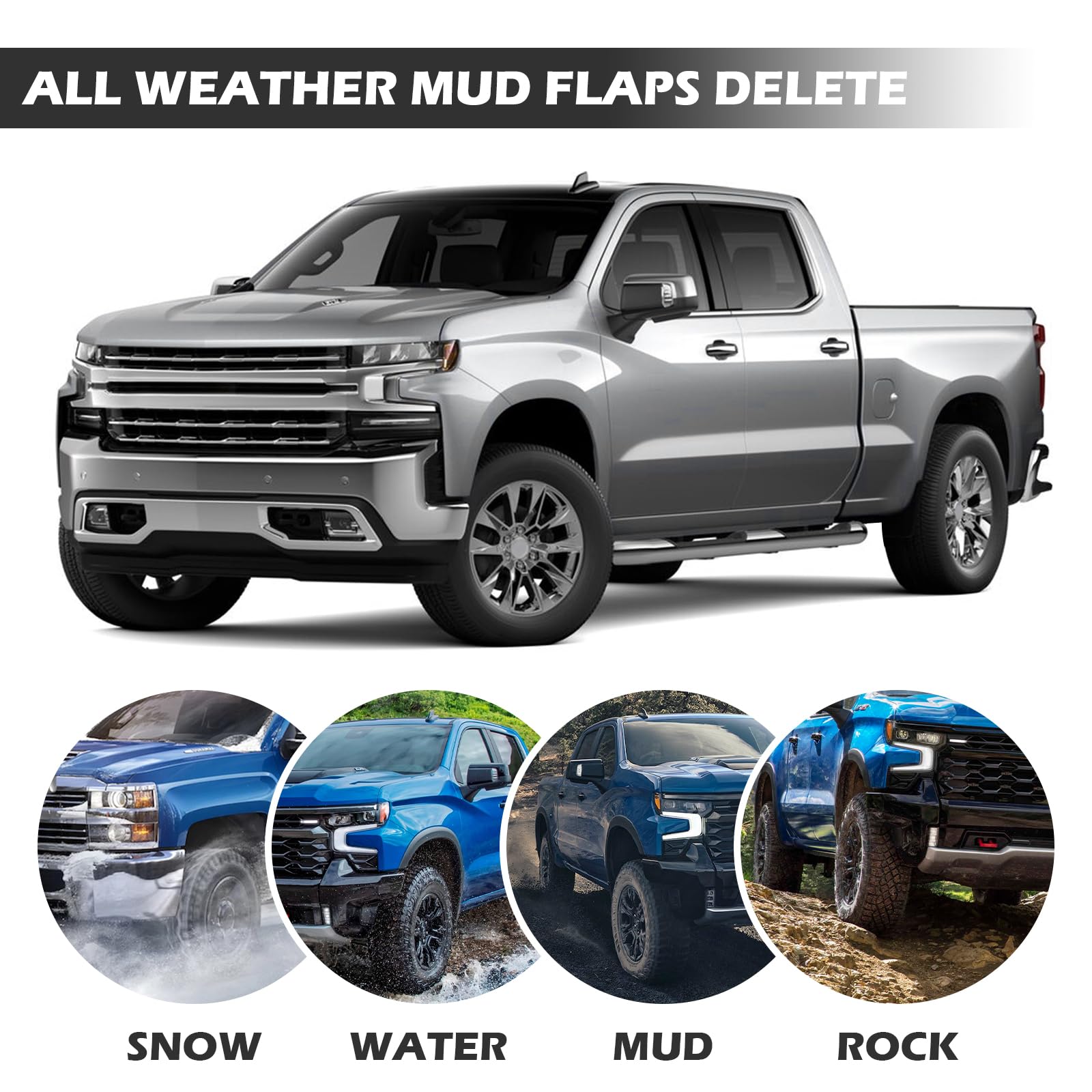TECHPICCO mud flap delete durability in rain and road grime scenarios